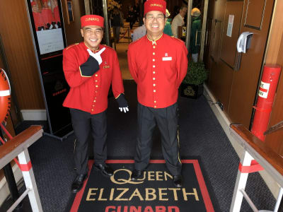 Cunard Queen Elizabeth Crew